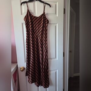 A New Day Women's Black & Brown Asymmetrical Dress Size L